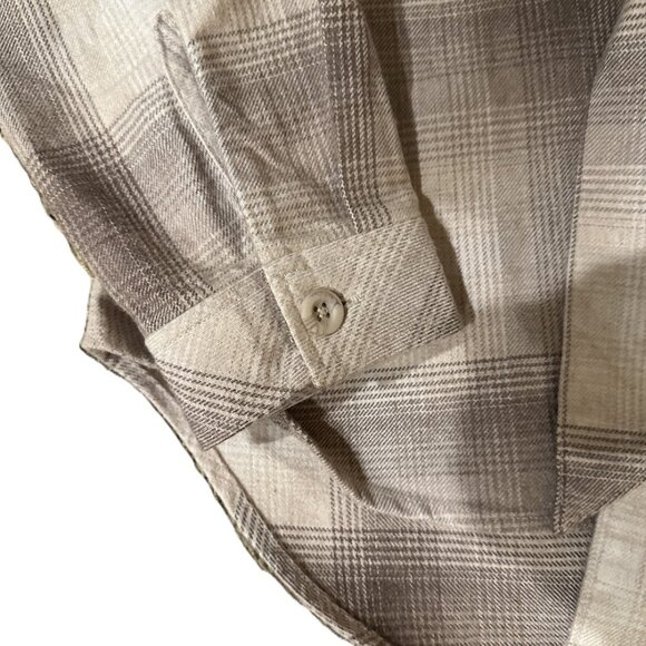Bella Dahl Shacket (Shirt/Jacket) Heather Oat Plaid - Picture 5 of 10